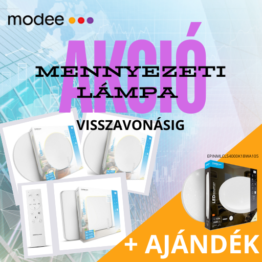 MODEE - Távirányítós mennyezeti lámpa akció